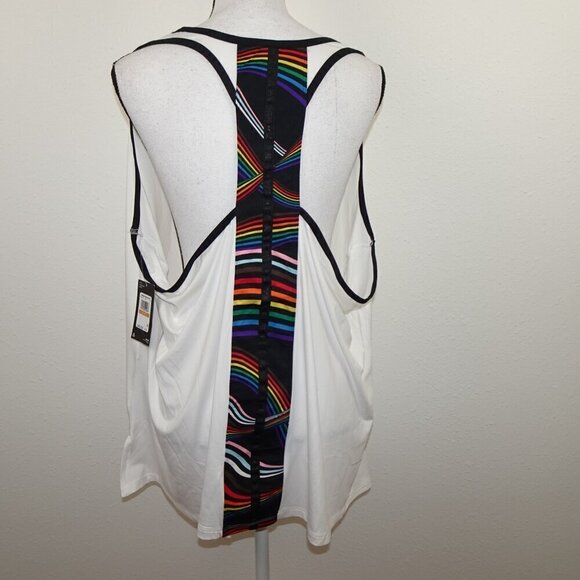 Under Armour Tank Top Women's Size 3X White Racerback Gym Workout United We Win - Picture 5 of 10